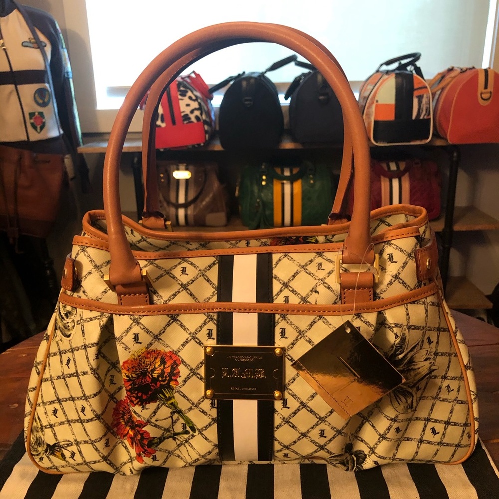 L.A.M.B marigold handbag